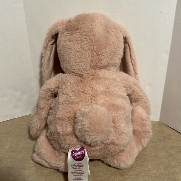 Parents Choice Mauve Blush Pink Rabbit Bunny Stuffed Animal Long Ears - Picture 2 of 4